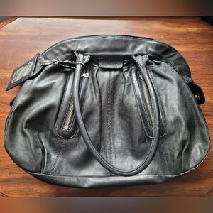 Rudsak Black Leather Slouchy Shoulder Bag